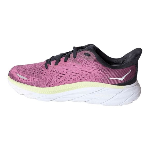 HOKA ONE ONE Clifton 8 'Ibis Rose Pink Green' Running Shoes Size 9.5B - Picture 6 of 16